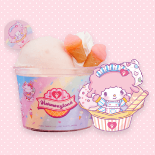 ピアノのピーチシャーベット