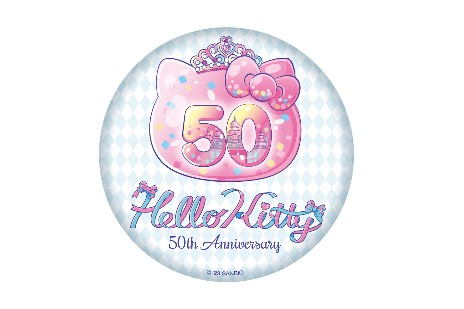 ハローキティ50thAnniversary 缶バッジセット｜ショップ・グッズ