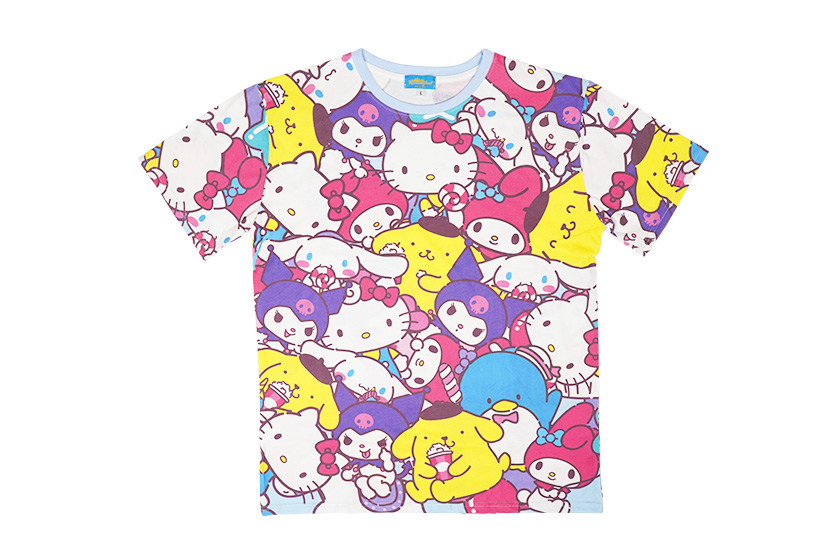 総柄Tシャツ(ブルー)｜ショップ・グッズ｜ハーモニーランド