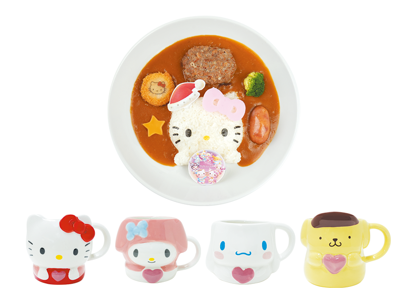 キャラクターミニマグカップセット】ハローキティのクリスマスカレー